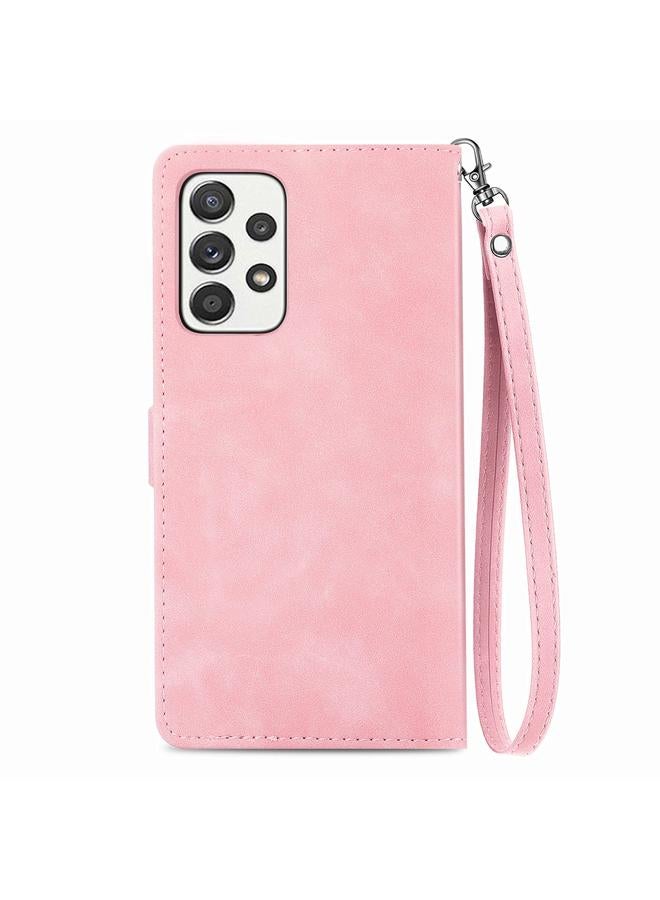 S-TOP Case For Samsung Galaxy A52s 5G Embossed Flower Shockproof Leather Phone Case - Image 3