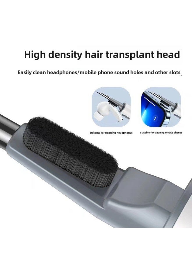 Second-generation Bluetooth Headset Cleaning Pen Push-pull Multi-function Earplug Mobile Phone Computer Keyboard Cleaning Dust Removal Artifact-Color:White (pearl Bag)  - Image 3