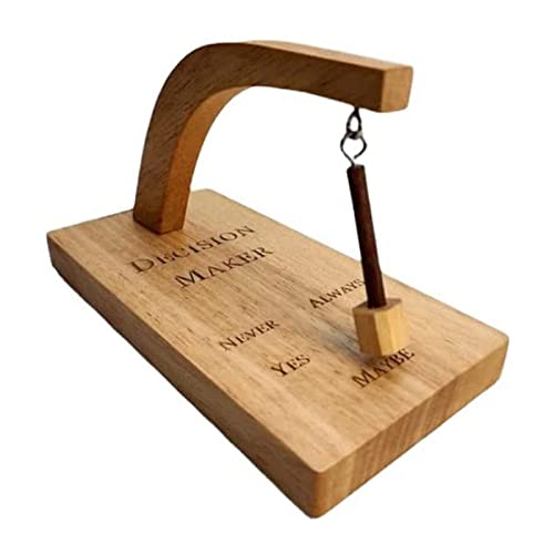MSUIINT Decision Maker, Standard Swing the Pendulum and Find the Answer to Your Question, Wooden Creative Oscillating Magnetic Selector, Choose the Best Gift for Difficulty Disorder.yes or No Pendulum - Image 1