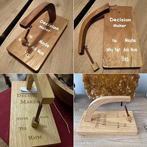 MSUIINT Decision Maker, Standard Swing the Pendulum and Find the Answer to Your Question, Wooden Creative Oscillating Magnetic Selector, Choose the Best Gift for Difficulty Disorder.yes or No Pendulum - Image 4