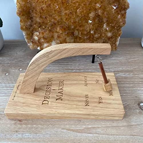 MSUIINT Decision Maker, Standard Swing the Pendulum and Find the Answer to Your Question, Wooden Creative Oscillating Magnetic Selector, Choose the Best Gift for Difficulty Disorder.yes or No Pendulum - Image 5