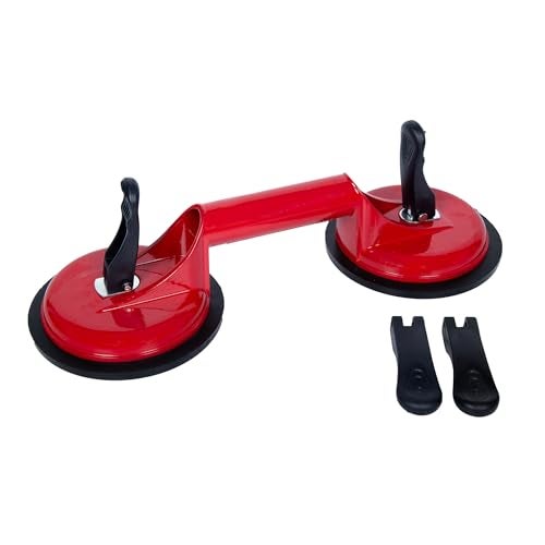 Zaptec Double Suction Cup, Metal Body, Heavy Duty, 100 Kg Capacity For Lifting Tile and Glass - Image 1