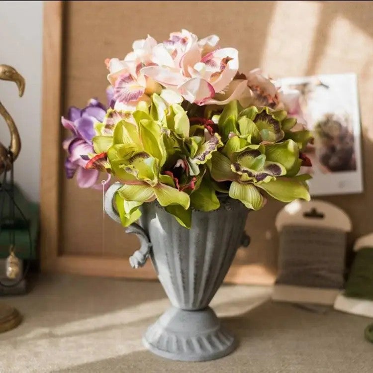 Y&D 7 Heads Realistic Artificial Phalaenopsis Orchids, High-Quality Silk Butterfly Orchid Flowers for Wedding Home Decor, Faux Flowers - Image 2