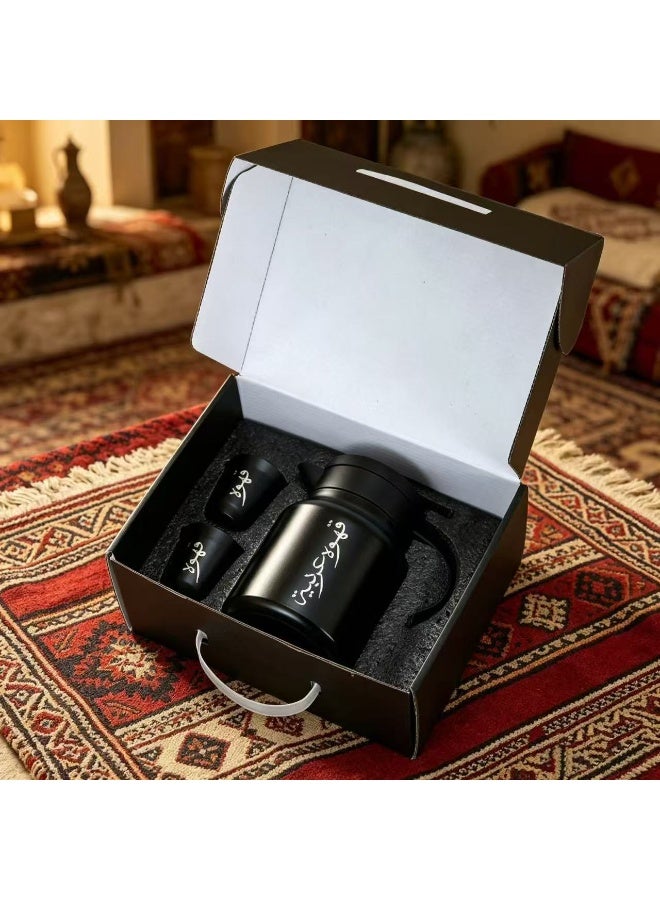 مجموعة علبة هدية الدفيء الفولاذ المقاوم للصدأ الثلاثية العنصر الجديد بسعة كبيرة - Image 1