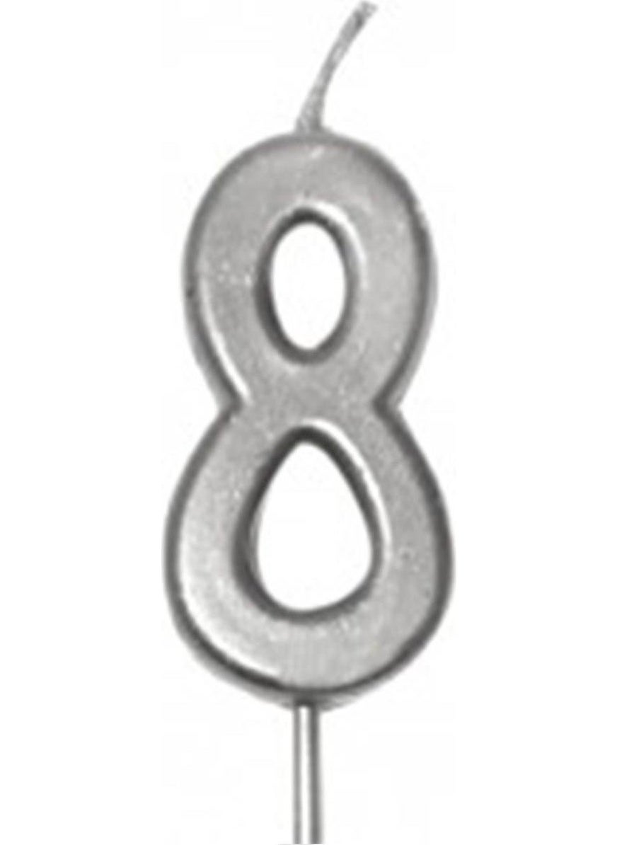 FN - Accessory Small Size 8 Number Candle - Image 1