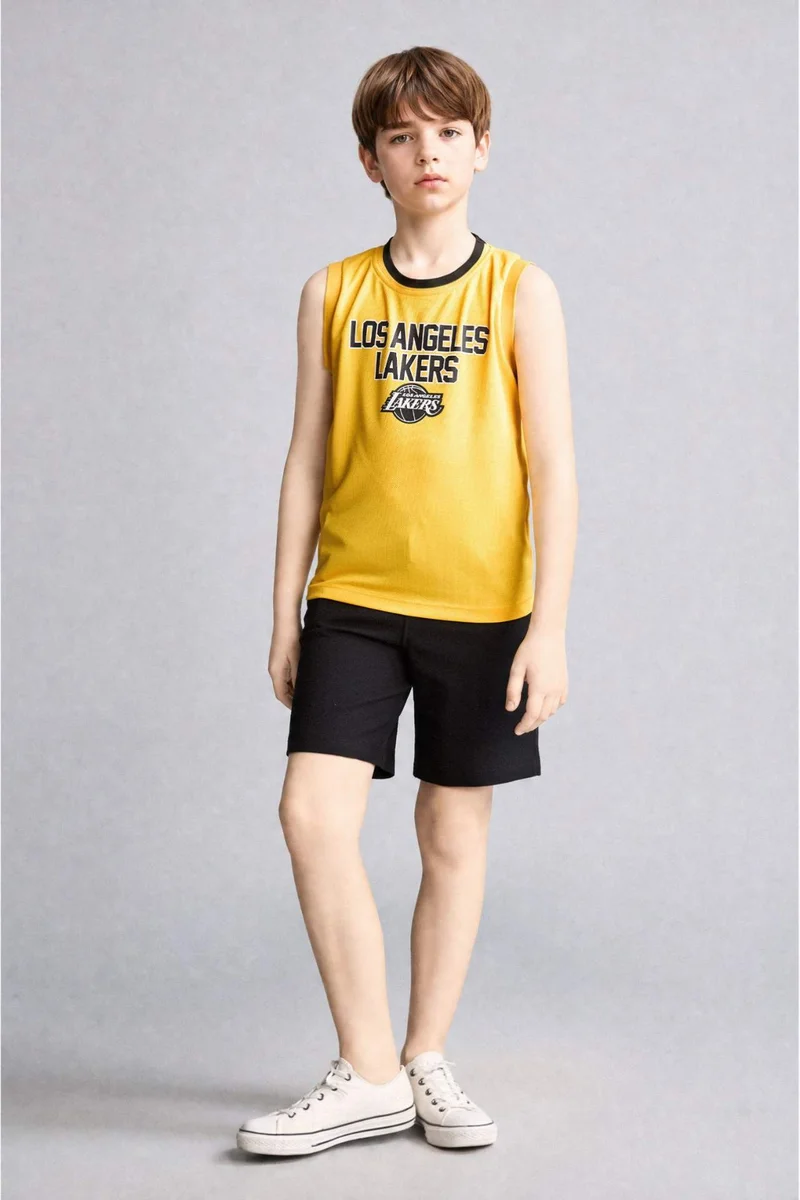 ديفاكتو Boy Regular Fit NBA Los Angeles Lakers Licensed Tulle Tank Top