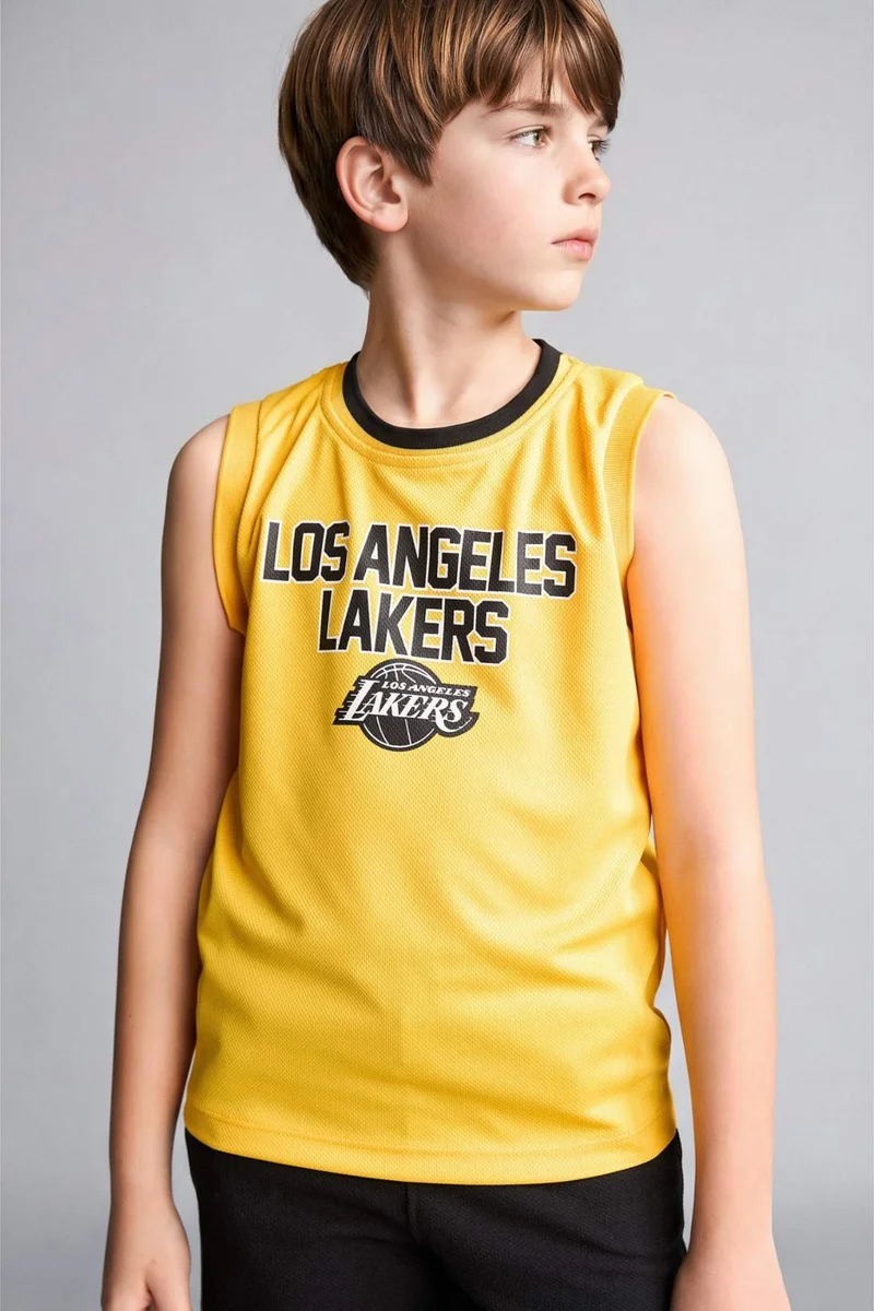 ديفاكتو Boy Regular Fit NBA Los Angeles Lakers Licensed Tulle Tank Top