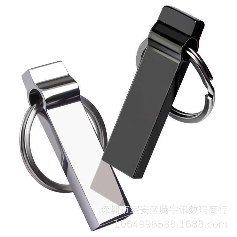 Wholesale USB flash disk lettering high-speed metal USB flash disk personalized creative USB flash disk Enterprise logo advertising gift 1TB 2TB Black - Image 1
