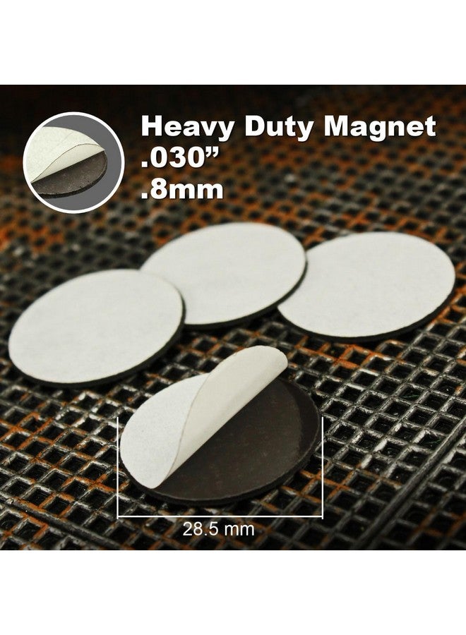 LITKO 28.5mm Circular Miniature Bases | 25 Pack | Round Base | Compatible With Warhammer 40K | WH40K (.030 Heavy Duty Magnet Bottom) - Image 5