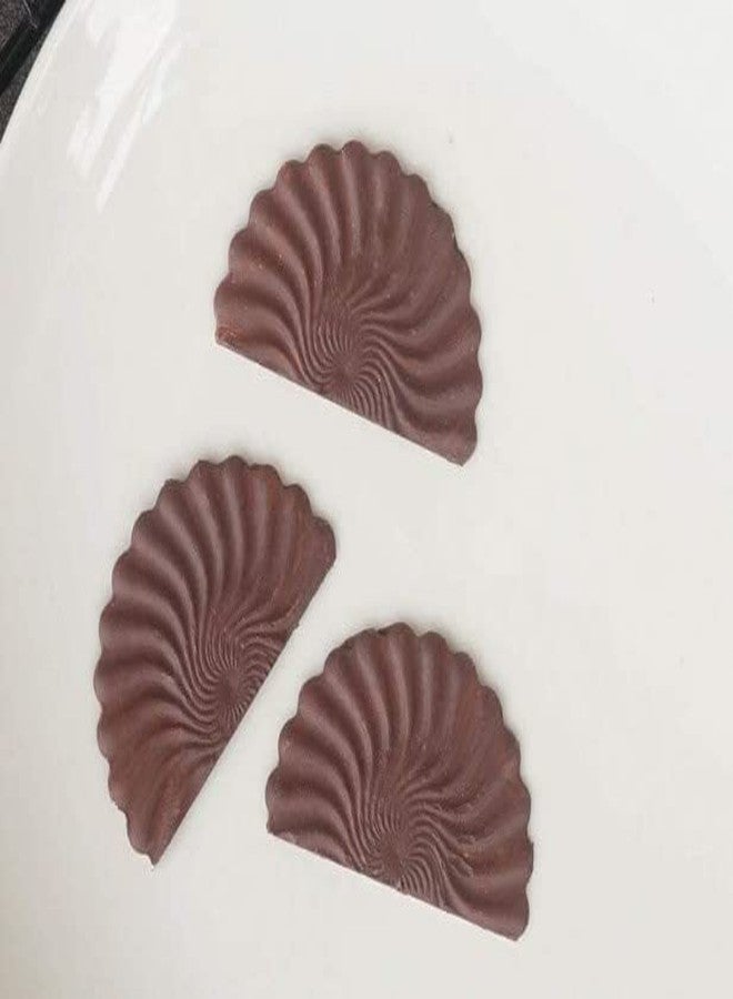 SHOAIB Fan Shape Mold Cake Decorating Chocolate Mould Fan Shape garnishing Sheet for Cake Decoration - Image 3