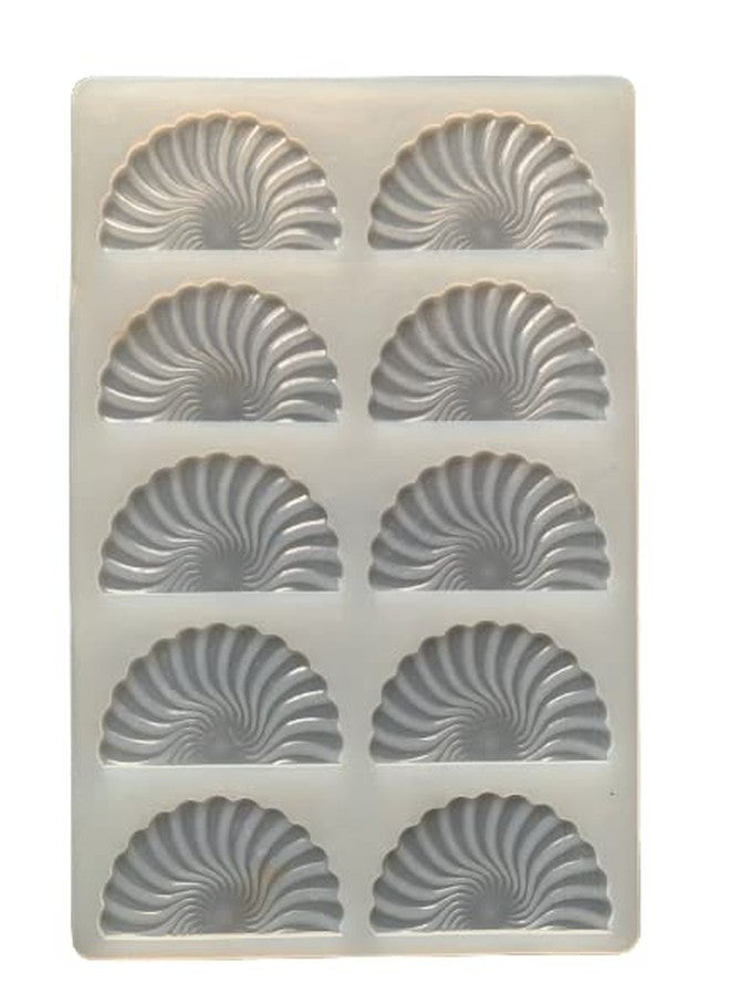 SHOAIB Fan Shape Mold Cake Decorating Chocolate Mould Fan Shape garnishing Sheet for Cake Decoration - Image 1