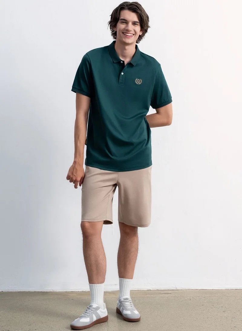 GIORDANO Men's Slim Fit Liquid Touch Polo