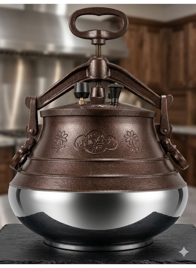 Pressure Cooker Secure Cookerware Aluminum Kitchen Accessories Afghan Is Characterized by Fast and Delicious Cooking (5L) - Image 1