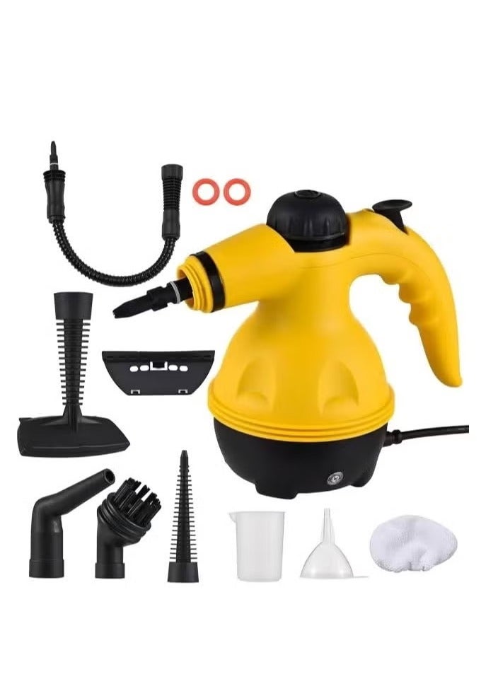TIGER Portable 1000W Handheld Steam Cleaner with 9 Multifunction Accessories – High-Temperature Pressurized Steam Cleaning for Home, Kitchen, Sofa, Curtains, Bathroom Tiles, Car Interior & Glass – Chemical-Free Deep Cleaning Machine  - Image 1