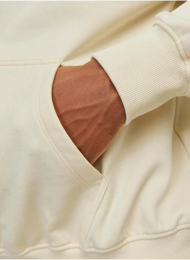 جاك اند جونز Back Graphic Print Loose Fit Hoodie
