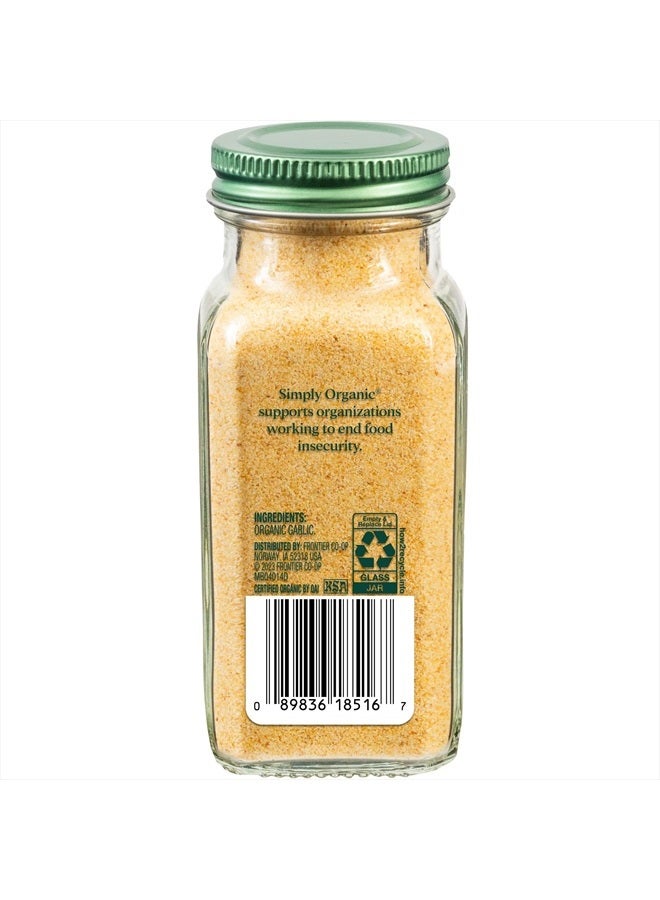 Simply Organic Garlic Powder, 3.64-Ounce Jar, Pure A-Grade Organic Garlic, Dried & Ground, Kosher, No ETO, Non GMO - Image 2
