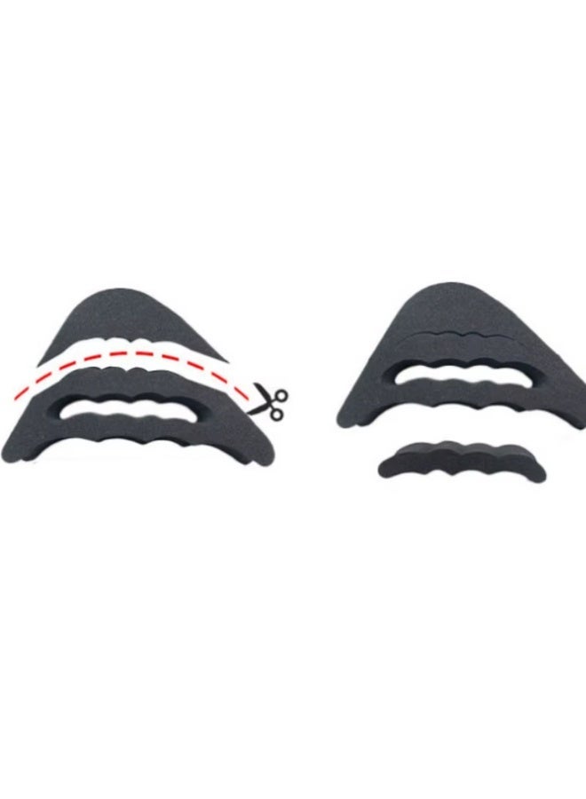 2 Pcs Foam Forefoot Insert Pad for Women High Heels Toe Plug Half Sponge Shoes Cushion Feet Filler Insoles Anti-Pain Pads (Black) - Image 5