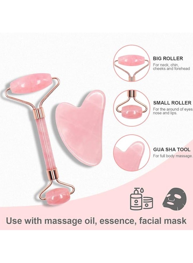 إسكدنيا عصا التدليك ومجموعة غوا شا -100 ٪ من الحجر الطبيعي أدوات التدليك الوجه للصرف الليمباتي، مكافحة التضخم والجلد متوهج، العناية بجودة سبا، تغليف الهدايا الجاهزة - Image 4