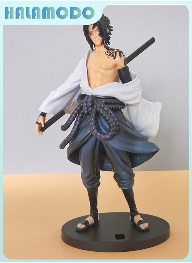 Naruto 23cm Anime Figure of Cursed Seal Sasuke in Standing Position, Cool Desktop Decoration