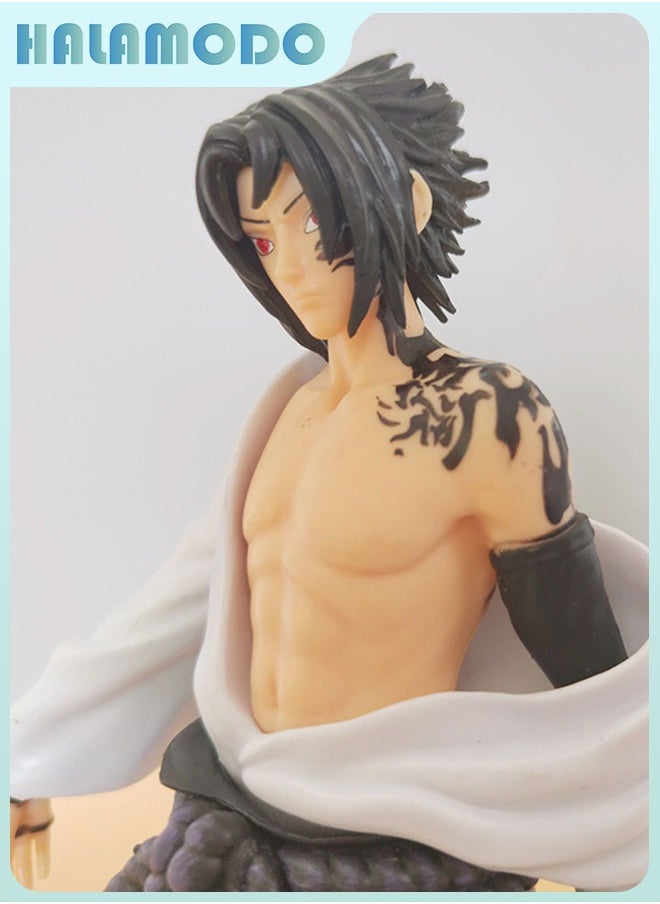 Naruto 23cm Anime Figure of Cursed Seal Sasuke in Standing Position, Cool Desktop Decoration