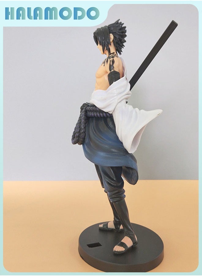 Naruto 23cm Anime Figure of Cursed Seal Sasuke in Standing Position, Cool Desktop Decoration