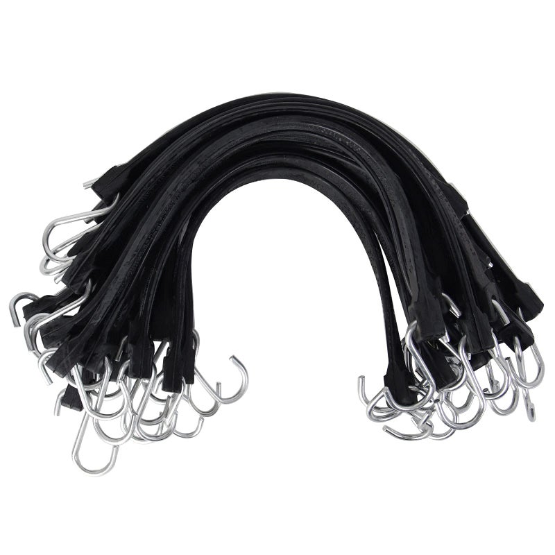 XSTRAP STANDARD 20 Pack 15 Adjustable Rubber Tarp Straps EPDM Bungee Cords with Hooks Ideal for Securing Tarps Canvases