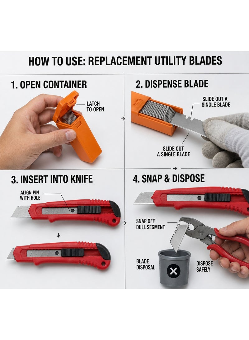 Olfa Lb-10 Replacement Blades Lame for Olfa Knife - Image 2