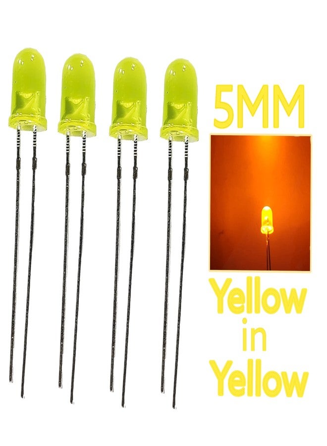 UNIVERSAL HUB PACK OF 20 5mm LED Light Bulbs in Bright White, Green, Red, Yellow, and Blue Colors - 4 Pieces Each - Image 4