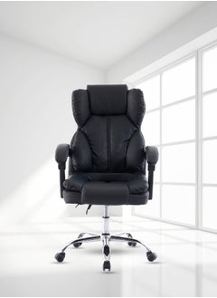 Multiwood Executive Office Chair with Luxurious PU Leather, Chrome Base, Back and Height Adjustment  - Image 2
