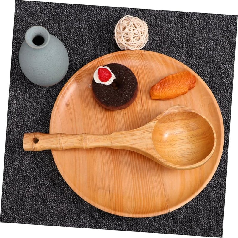 Wooden Cooking Spoon Handmade Kitchen Utensil for Soup Porridge and Stew - Image 3