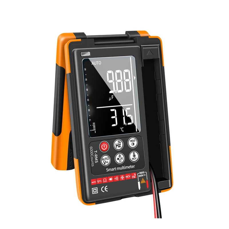 Q60 Digital Multimeter True RMS Auto Ranging NCV Detection Backlit Display Data Hold Electrical Tester - Image 2