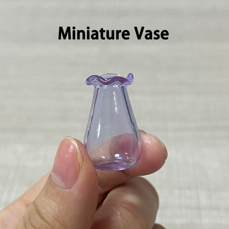 SPANSEE 2 PCS Cat Whisker Vase  Mini Vase for Cat Whiskers  Miniature Vase  Tiny Vase for Decor  Cat Whisker Holder - Image 5