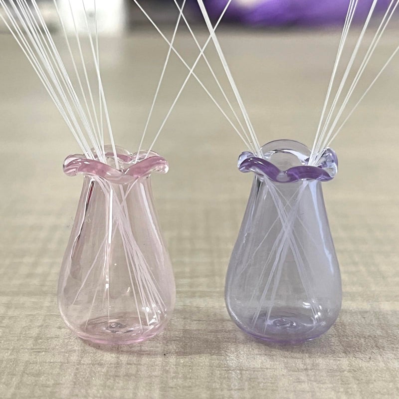 SPANSEE 2 PCS Cat Whisker Vase  Mini Vase for Cat Whiskers  Miniature Vase  Tiny Vase for Decor  Cat Whisker Holder - Image 4