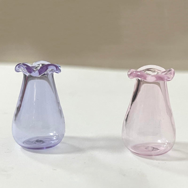 SPANSEE 2 PCS Cat Whisker Vase  Mini Vase for Cat Whiskers  Miniature Vase  Tiny Vase for Decor  Cat Whisker Holder - Image 2