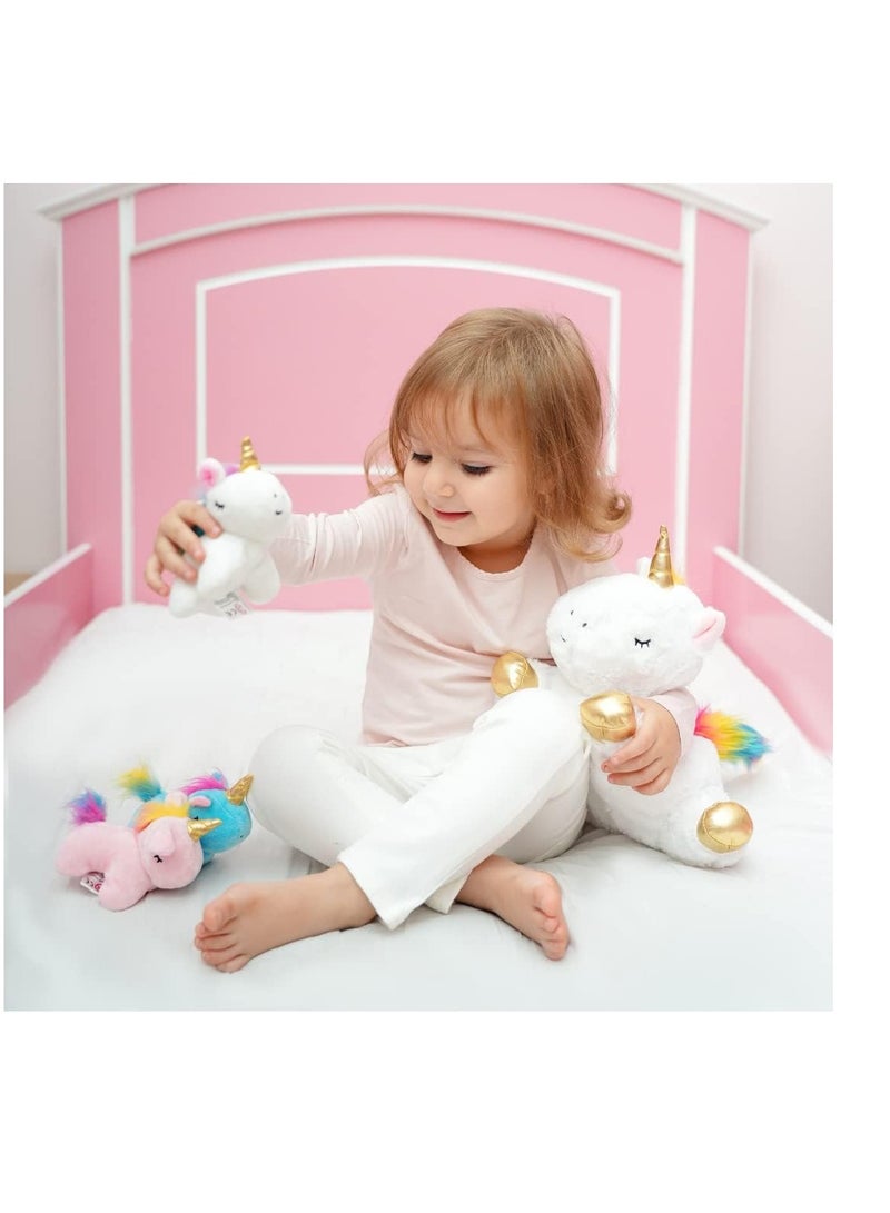 Raxoom Unicorn Plush Toys for Girls Ages; Stuffed Unicorn Doll with 3 Baby Unicorns in her Tummy; Toys for Girls - Image 5