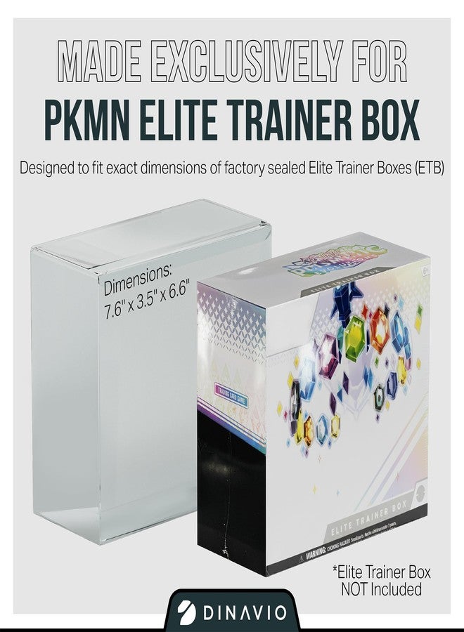 Dinavio Crafthouse PET Plastic ETB Protector Case 10 Pack - Elite Trainer Box Protector - ETB Case Compatible with Elite Trainer Boxes (Pack of 10) - Image 2