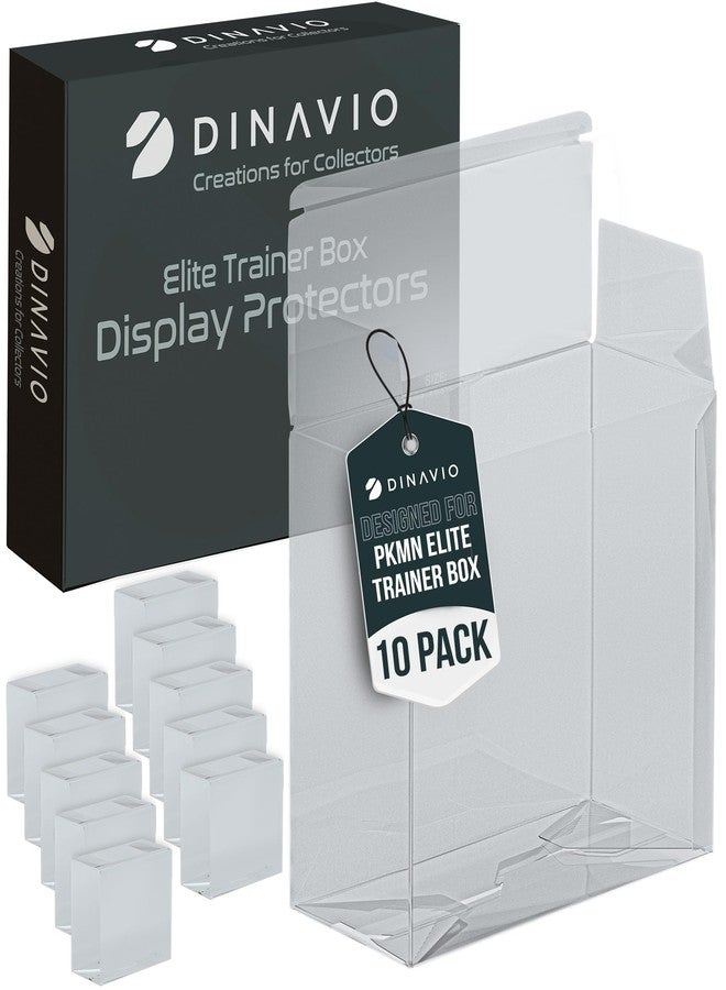 Dinavio Crafthouse PET Plastic ETB Protector Case 10 Pack - Elite Trainer Box Protector - ETB Case Compatible with Elite Trainer Boxes (Pack of 10) - Image 1