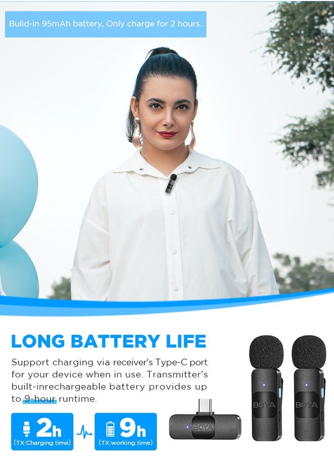 BOYA BY-V20 Wireless Lavalier Microphone for USB-C Interface Device,Noise Noise-cancelling Mini Condenser for Video Audio Recording - pzsku/ZA46EF3DE727ACC419B1BZ/45/_/1701747468/af1fb667-d659-4e41-8158-0b5490d6d095