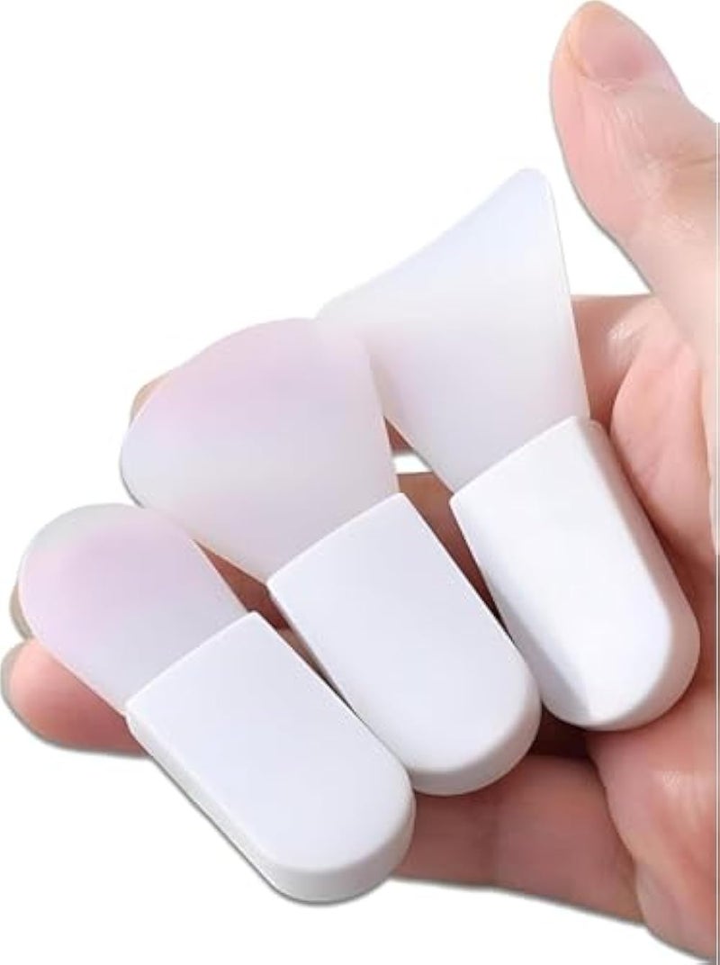 3-Piece Silicone Spatula Set for Skincare Masks and Creams Professional Beauty Tool Kit with Storage Case for Mess-Free Application and Portability - Image 3