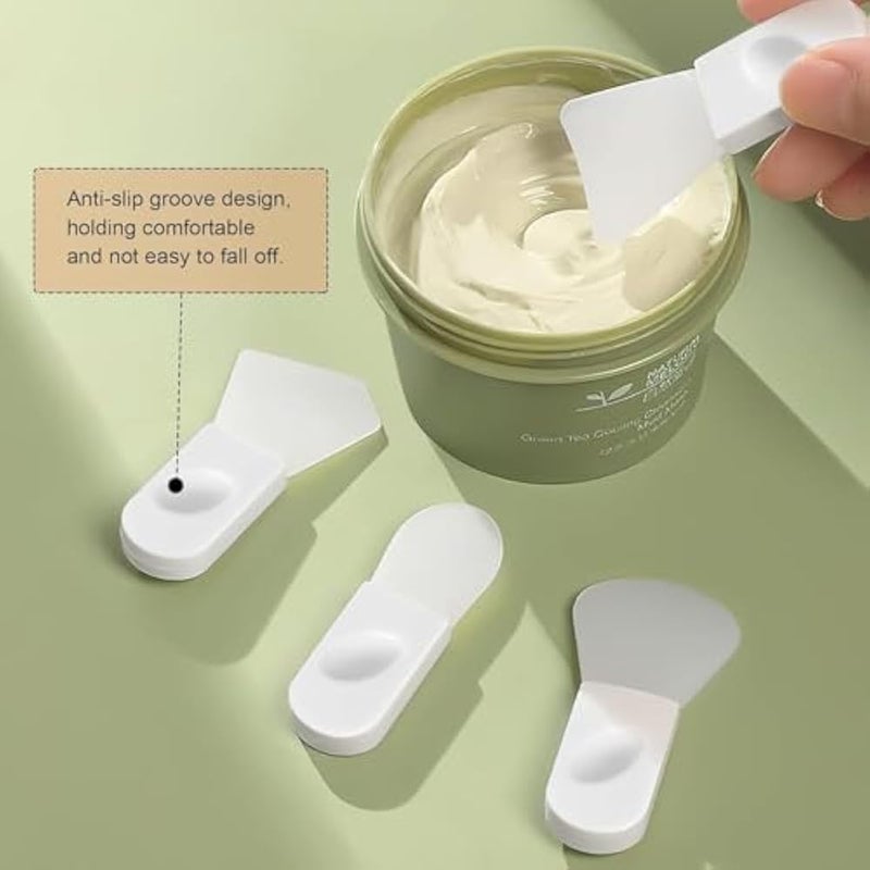 3-Piece Silicone Spatula Set for Skincare Masks and Creams Professional Beauty Tool Kit with Storage Case for Mess-Free Application and Portability - Image 2