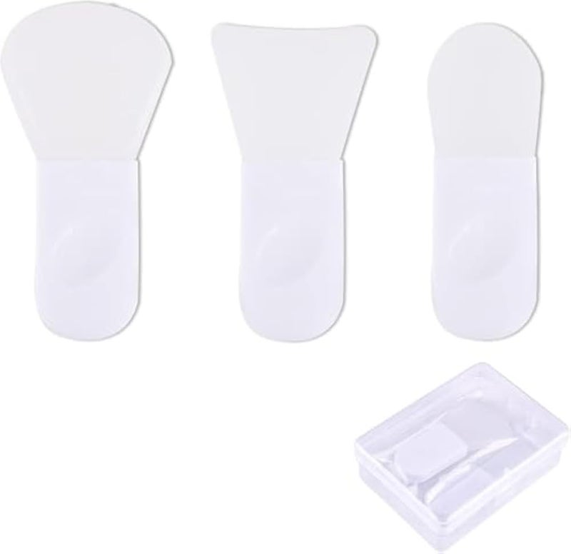 3-Piece Silicone Spatula Set for Skincare Masks and Creams Professional Beauty Tool Kit with Storage Case for Mess-Free Application and Portability - Image 1