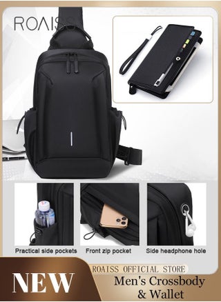 2 Piece Bag Set of Sling Bag and Long Wallet for Men Casual One Shoulder Bag Backpack PU Multi-slot Zipper Wallet New Fashion Men's Multifunctional Waterproof Crossbody Bag - pzsku/ZA46F0B9FB3D544815044Z/45/_/1685932498/f38fa6b1-5da3-4d99-a840-402293892dc3