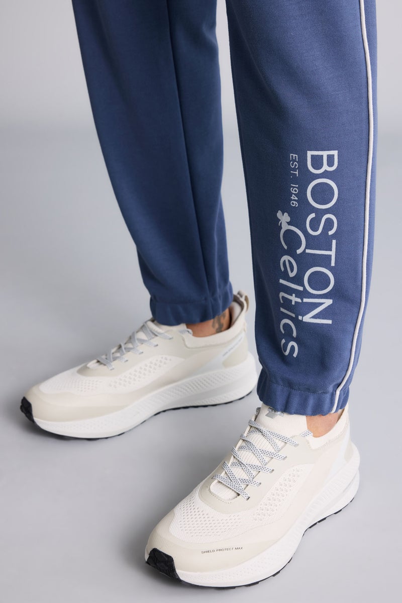 DeFacto Blue Man NBA Boston Celtics Standard Fit Scuba Fabric Jogger Pants Casual - Image 4