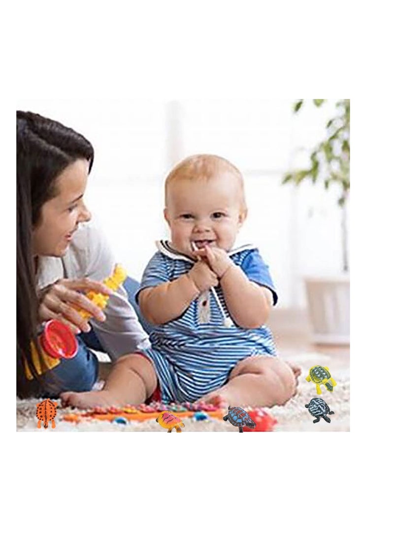 8 Durable Turtle Figurines for Kids, Realistic Mini Tortoise Toys for Bathtub Fun and Party Decorations - Image 5