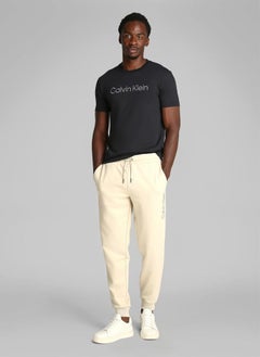 CALVIN KLEIN Textured Embroidery Logo T-Shirt  - Image 4