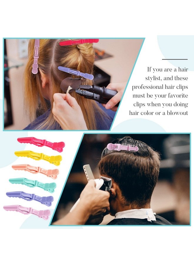 Jexine 50 Pcs Alligator Hair Clips Hair Sectioning Clips Professional Alligator Clips Bulk For Hair Salon Hair Styling Clips Non Slip Crocodile Clip For Women Girls Hair Accessories() - Image 3