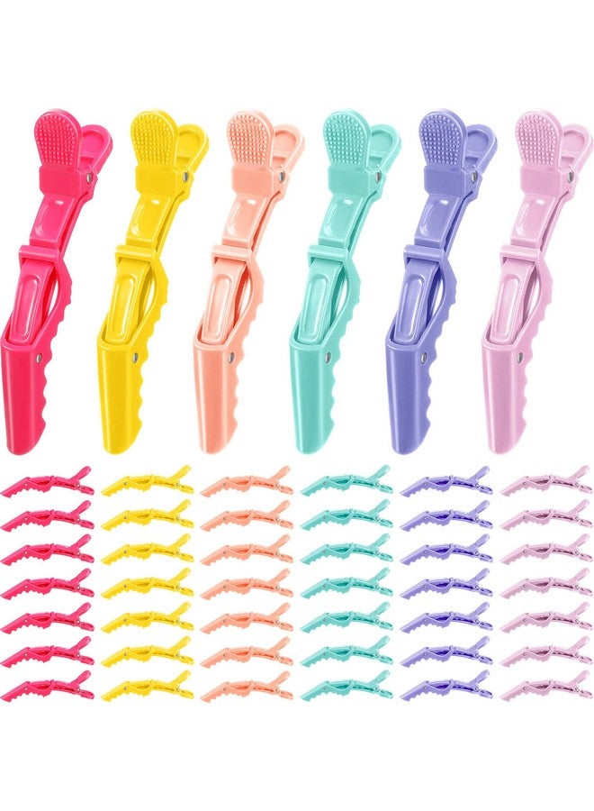 Jexine 50 Pcs Alligator Hair Clips Hair Sectioning Clips Professional Alligator Clips Bulk For Hair Salon Hair Styling Clips Non Slip Crocodile Clip For Women Girls Hair Accessories() - Image 1