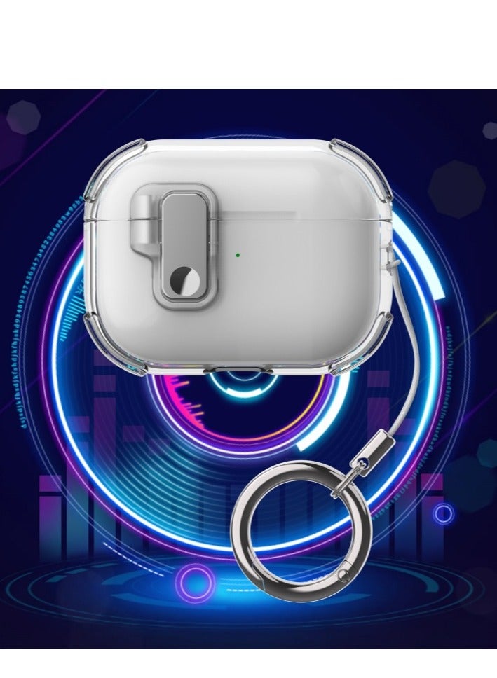 AirPods Pro 2 2022/AirPods Pro 2019 Case with Lock, Drop-proof and Shockproof Protective Case Cover with Keychain for Apple AirPods Pro 2/Airpods Pro  - Image 1