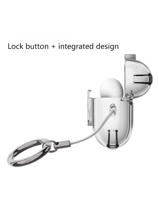 AirPods Pro 2 2022/AirPods Pro 2019 Case with Lock, Drop-proof and Shockproof Protective Case Cover with Keychain for Apple AirPods Pro 2/Airpods Pro  - Image 5