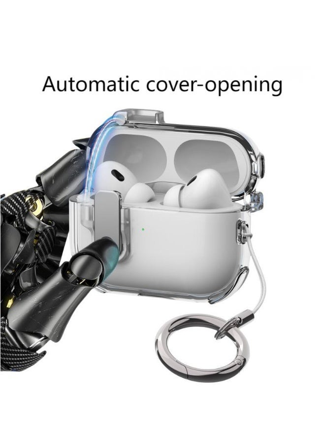 AirPods Pro 2 2022/AirPods Pro 2019 Case with Lock, Drop-proof and Shockproof Protective Case Cover with Keychain for Apple AirPods Pro 2/Airpods Pro  - Image 4